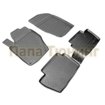 Коврики в салон Norplast полиуретан чёрные для Peugeot 308 2007-2015 Коврики в салон Norplast полиуретан чёрные для Peugeot 308 2007-2015