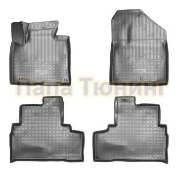 Коврики в салон Norplast полиуретан чёрные для Kia Sorento Prime 2015- Коврики в салон Norplast полиуретан чёрные для Kia Sorento Prime 2015-