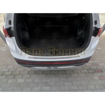 Накладка на задний бампер RUSSTAL (нерж., шлиф) РусСталь для Haval F7X 1.5 4WD 2019-2022