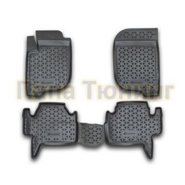 Коврики в салон Autofamily полиуретан серые 4 штуки для Mitsubishi Pajero Sport 2008-2013 Коврики в салон Autofamily полиуретан серые 4 штуки для Mitsubishi Pajero Sport 2008-2013