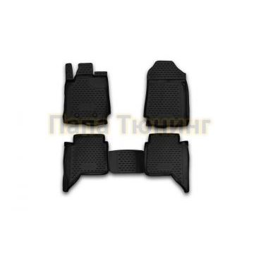 Коврики в салон полиуретан 4 штуки на 4 двери Autofamily для Ford Ranger 2012-2015