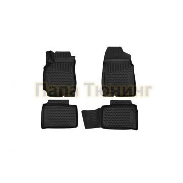 Коврики 3D в салон полиуретан 4 штуки Autofamily для FAW Besturn X80 2014-