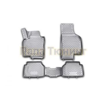 Коврики 3D в салон полиуретан 4 штуки Autofamily для Volkswagen Tiguan 2007-2016
