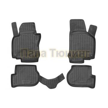 Коврики в салон полиуретан 4 штуки без подлокотника Autofamily для Volkswagen Golf 6 2009-2012 Коврики в салон полиуретан 4 штуки без подлокотника Autofamily для Volkswagen Golf 6 2009-2012