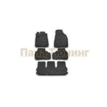 Коврики в салон полиуретан 5 штук Autofamily для Toyota Highlander 2014-
