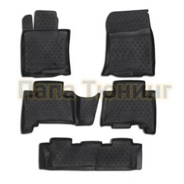 Коврики 3D в салон полиуретан 5 штук Autofamily для Lexus GX 460 2010-