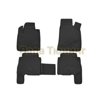 Коврики в салон полиуретан 4 штуки Autofamily для Hyundai Santa Fe 2006-2010 Коврики в салон полиуретан 4 штуки Autofamily для Hyundai Santa Fe 2006-2010