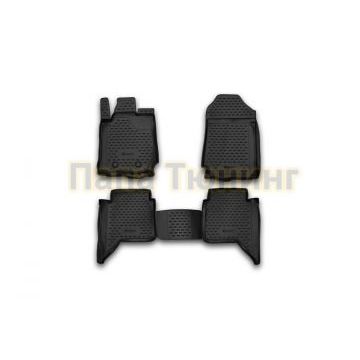 Коврики в салон полиуретан 4 штуки 2 двери Autofamily для Ford Ranger 2011-