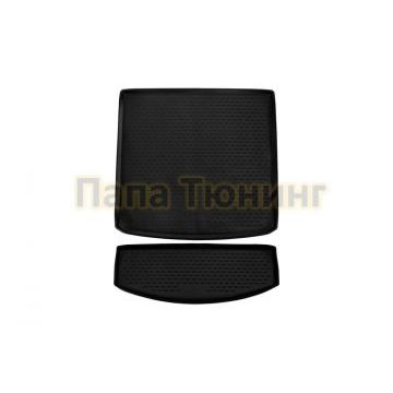 Коврик в багажник из двух частей полиуретан для 7 мест Autofamily для Volkswagen Touran 2006-2010 Коврик в багажник из двух частей полиуретан для 7 мест Autofamily для Volkswagen Touran 2006-2010