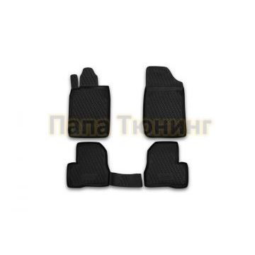Коврики в салон полиуретан 4 штуки Autofamily для Peugeot 206 1998-2012