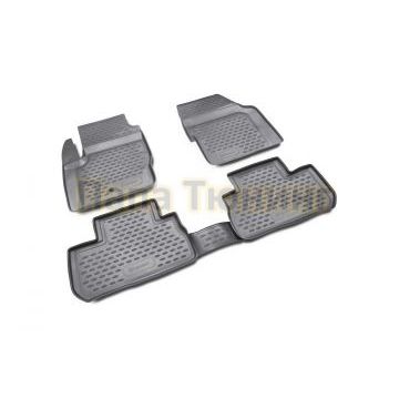 Коврики в салон полиуретан 4 штуки Autofamily для Land Rover Freelander 2006-2012 Коврики в салон полиуретан 4 штуки Autofamily для Land Rover Freelander 2006-2012