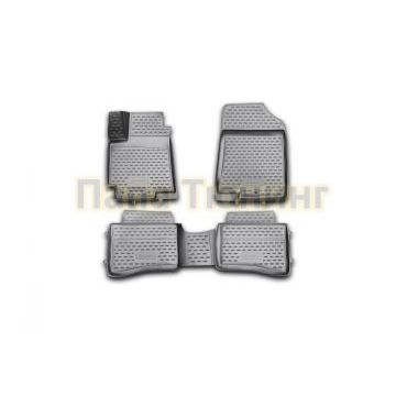 Коврики 3D в салон полиуретан 4 штуки Autofamily для Kia Rio 2011-2017