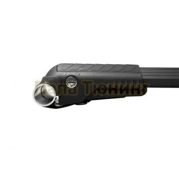 Багажная система LUX ХАНТЕР L55-B черная на классические рейлинги для Renault Koleos I 2008-2016