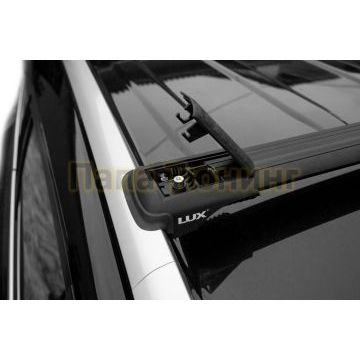 Багажная система LUX ХАНТЕР L55-B черная на классические рейлинги для Renault Koleos I 2008-2016