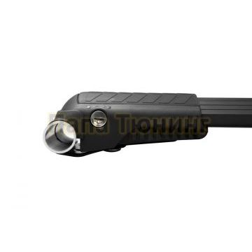 Багажная система LUX ХАНТЕР L55-B черная на классические рейлинги для Renault Koleos I 2008-2016