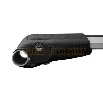 Багажная система LUX ХАНТЕР L55-R серая на классические рейлинги для Renault Koleos I 2008-2016