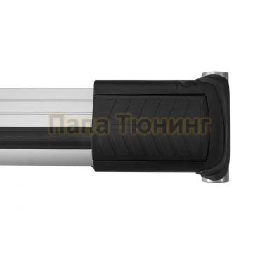 Багажная система LUX ХАНТЕР L55-R серая на классические рейлинги для Renault Koleos I 2008-2016