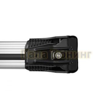 Багажная система LUX ХАНТЕР L55-R серая на классические рейлинги для Renault Koleos I 2008-2016