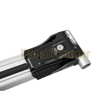 Багажная система LUX ХАНТЕР L55-R серая на классические рейлинги для Renault Koleos I 2008-2016