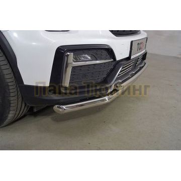 Защита передняя нижняя (двойная) 60,3/42,4 мм ТСС для Gac GS8 2.0T 4WD  2019-2023