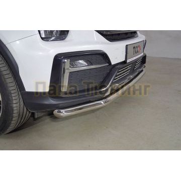 Защита передняя нижняя 60,3 мм ТСС для Gac GS8 2.0T 4WD 2019-2023 Защита передняя нижняя 60,3 мм ТСС для Gac GS8 2.0T 4WD 2019-2023