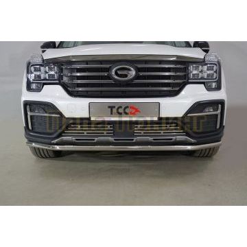 Защита передняя нижняя 42,4 мм ТСС для Gac GS8 2.0T 4WD 2019-2023
