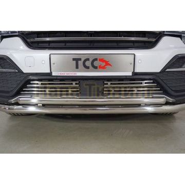 Решетка радиатора 12 мм 4 шт ТСС для Gac GS8 2.0T 4WD 2021-2023