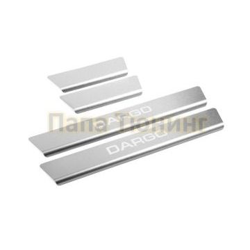 Накладки порогов RIVAL 4шт. для Haval Dargo 2022-