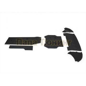 Комплект защит радиатор + картер + КПП + комплект крепежа RIVAL Алюминий для Genesis GV70 2021-