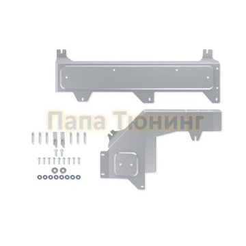 Защита топливных и тормозных магистралей + комплект крепежа RIVAL Алюминий для Haval Dargo  V-2.0 2022-