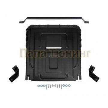 Защита картера + КПП + комплект крепежа АвтоБРОНЯ Сталь для Haval Jolion 2021- V-1.5T передний привод комплектация Comfort