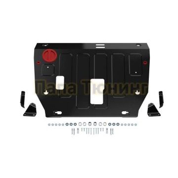 Защита картера + КПП + комплект крепежа АвтоБРОНЯ Сталь для Haval Dargo 2022- V-2.0