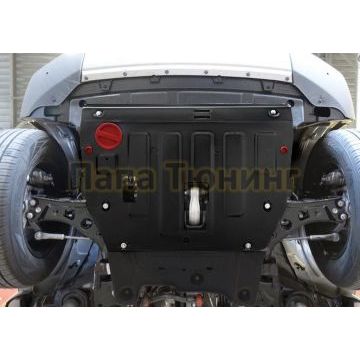 Защита картера + КПП + комплект крепежа АвтоБРОНЯ Сталь для Haval Dargo 2022- V-2.0