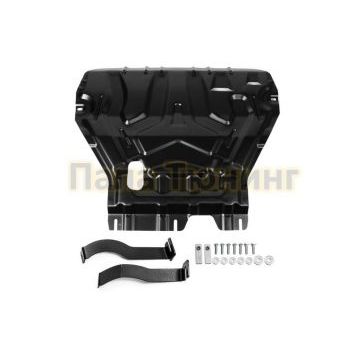 Защита картера + КПП + комплект крепежа AutoMax Сталь для Skoda Octavia 2013-