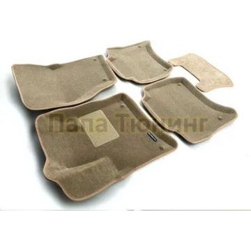 Коврики текстильные 3D Euromat бежевые Original Business для Volkswagen Touareg/Porsche Cayenne 2010-2017