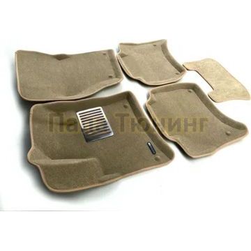 Коврики текстильные 3D Euromat бежевые Original Lux для Volkswagen Touareg/Porsche Cayenne 2010-2017 Коврики текстильные 3D Euromat бежевые Original Lux для Volkswagen Touareg/Porsche Cayenne 2010-2017
