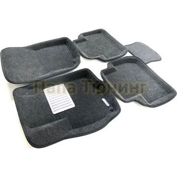 Коврики текстильные 3D Euromat серые Original Lux для Mitsubishi Outlander/Citroen C-Crosser/Peugeot 4007 2006-