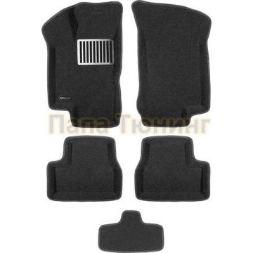 Коврики текстильные 3D Euromat чёрные Original Lux для Lada Granta/Kalina 2 2011-