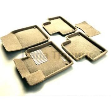 Коврики текстильные 3D Euromat бежевые Original Lux для Volvo XC90 2015-