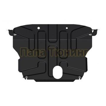 Защита картера и КПП Шериф сталь 2,5 мм для Kia Seltos 1,6T-GDI 7DCT(вариатор) 4WD/ 2,0 MPI, IVT(робот) 4WD, FWD 2020 - /Kia Soul 1.6 МТ FWD; 1,6 T-GT DCT FWD; 2,0 АТ FWD 2019 -