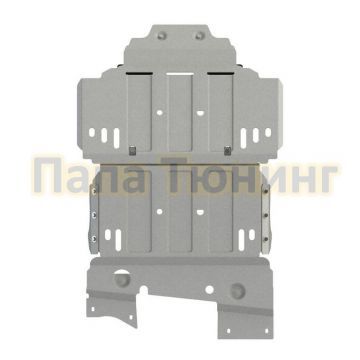 Защита картера Шериф алюминий 4 мм для Toyota Land Cruiser 300 3.5T AT FullWD 2021 - /Toyota Land Cruiser 300 3.3D AT FullWD 2021 -