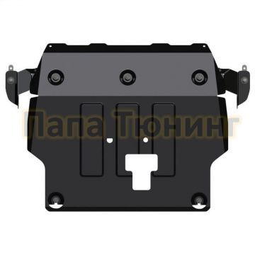 Защита картера и КПП Шериф сталь 2,0 мм для Hyundai Creta (IX25) 1,6; 2,0 MT,АТ 2wd / 4wd 2016 - 2021