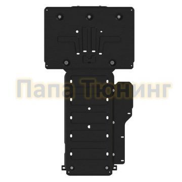 Защита картера и КПП Шериф сталь 2,5 мм для Genesis GV70 2.2D; 2.5 AT, FullWD 2021 - Защита картера и КПП Шериф сталь 2,5 мм для Genesis GV70 2.2D; 2.5 AT, FullWD 2021 -