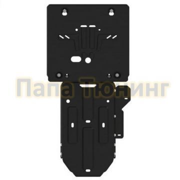 Защита картера и КПП Шериф сталь 2,0 мм для Genesis GV80 3.0D, FullWD; 2.5 AT, FullWD 2021 -