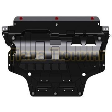 Защита картера и радиатора сталь 2,0 мм Шериф для Volkswagen Passat B8 2015 - Защита картера и радиатора сталь 2,0 мм Шериф для Volkswagen Passat B8 2015 -