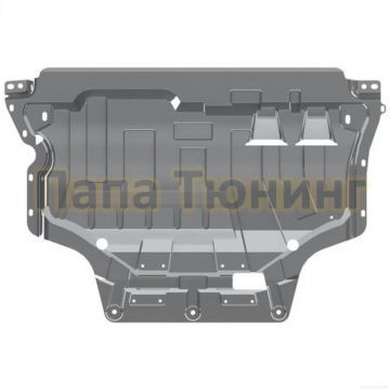 Защита картера и КПП алюминий 3 мм Шериф для Volkswagen Touran 2016 -