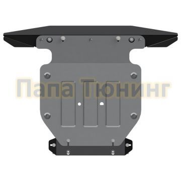 Защита картера алюминий 4 мм Шериф для Volkswagen Touareg 2014 - 2018 Защита картера алюминий 4 мм Шериф для Volkswagen Touareg 2014 - 2018