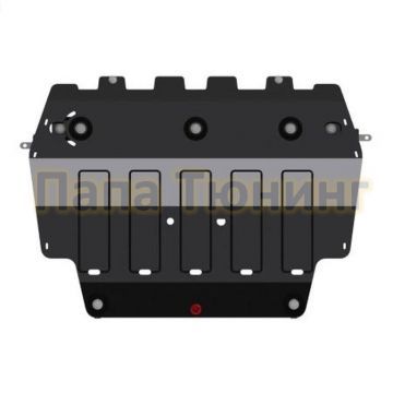 Защита картера и КПП сталь 2,0 мм Шериф для Volkswagen Caddy для а/м с ППП и без ППП 2016 - Защита картера и КПП сталь 2,0 мм Шериф для Volkswagen Caddy для а/м с ППП и без ППП 2016 -