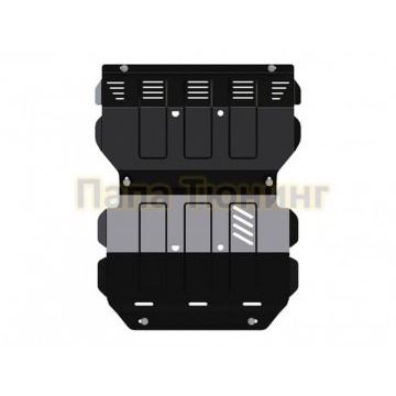 Защита картера и радиатора сталь 3 мм Шериф для Mitsubishi L200 (Triton) 2015 -/Mitsubishi Pajero Sport III 2016 -