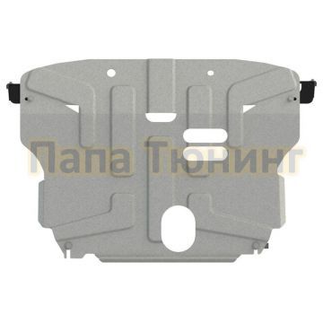 Защита картера и КПП Шериф алюминий 4 мм для Kia Seltos 1,6T-GDI 7DCT(вариатор) 4WD/ 2,0 MPI, IVT(робот) 4WD, FWD 2020 -